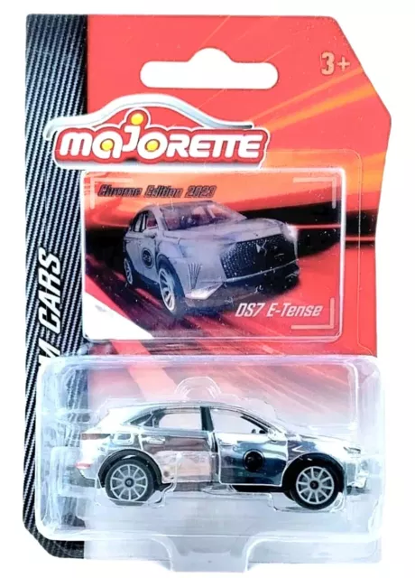 Majorette Premium. Ds7 E Tense  Chase. Chrome .  Neuf en boite