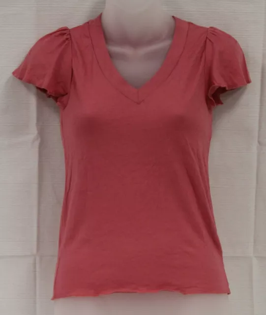 PETIT BATEAU Womens Pink T-Shirt 94525 Sz 12 Years XS NEW $51