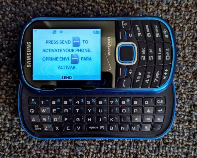 Samsung Intensity II SCH-U460 - Metallic Blue (Verizon) Cellular Phone