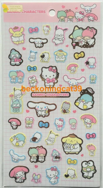 Adesivo Sanrio Kitty My Melody Little Twin Stars Pompompurin Cinnamoroll...