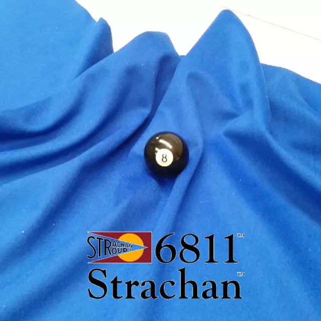 STRACHAN 6811 English Pool Snooker Billiards CLOTH 7ft x 3.6ft - BLUE