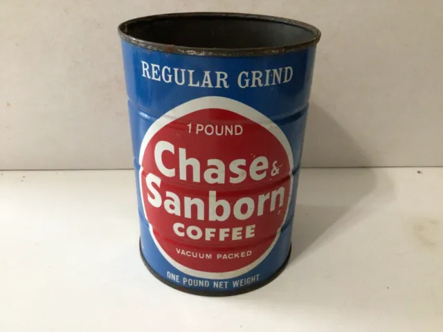 Chase & Sanborn Coffee Can, 1 Lb., Regular Grind, Vacuum Packed, No Lid