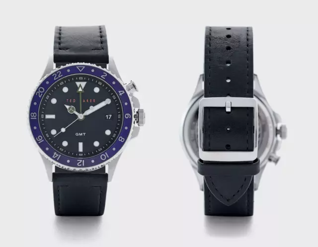 Ted Baker watch Gents smart looking Round Leather Strap Watch RRP £185