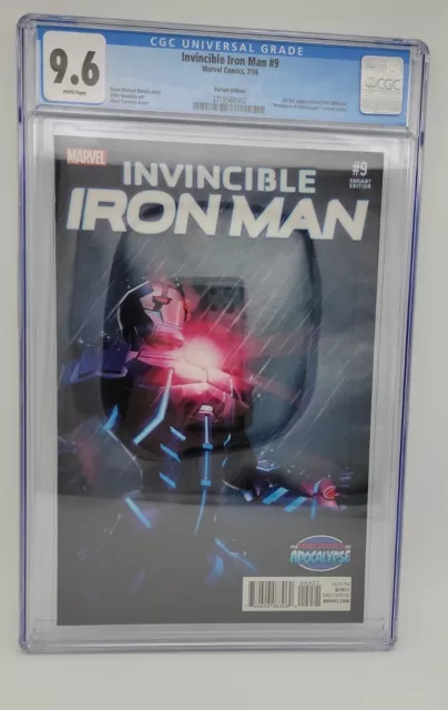INVINCIBLE IRON MAN #9 CGC 9.6 Turcotte Variant 1st Full App Riri Williams Rare