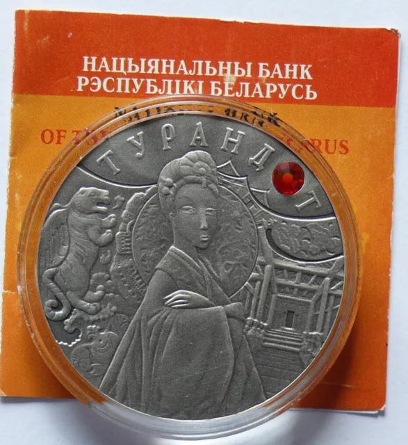 Weißrussland 20 Rubel 2008 Märchen - Turandot, Silber