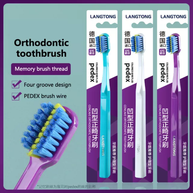 Pro Orthodontic Toothbrush For Braces Orthodontic Bristles Clean Toothbrush Sp