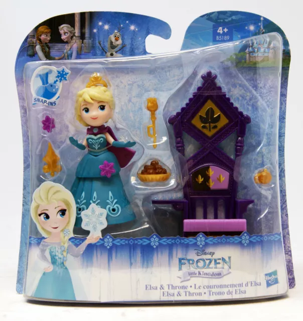Disney - Frozen - Little Kingdom - Elsa & Thron - ca. 9cm mit Zubehör