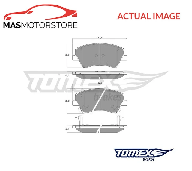 Brake Pads Set Braking Pad Front Tomex Brakes Tx 18-68 P New Oe Replacement