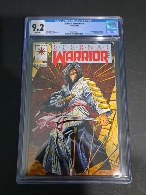 Valiant Comics Eternal Warrior #4 CGC Graded 9.2 Comic 1992 1st Bloodshot  HtF