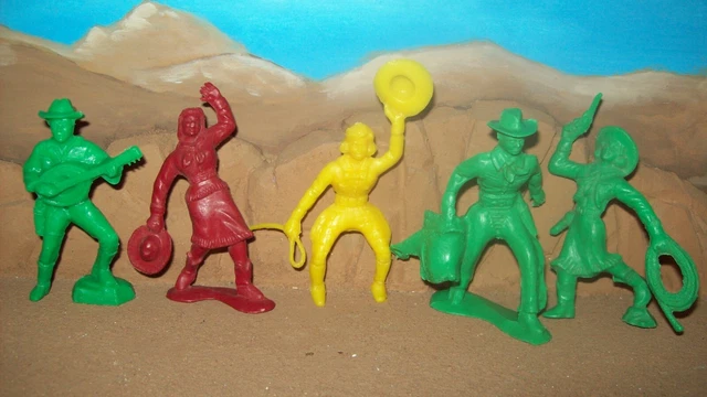 Lot of five original, vintage, hard to find Tim Mee " Rodeo Cowboys ", OP