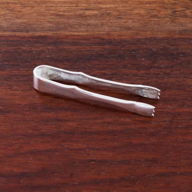 Tiffany & Co American Mid-Century Modern Sterling Silver Saccharin Tongs No Mono