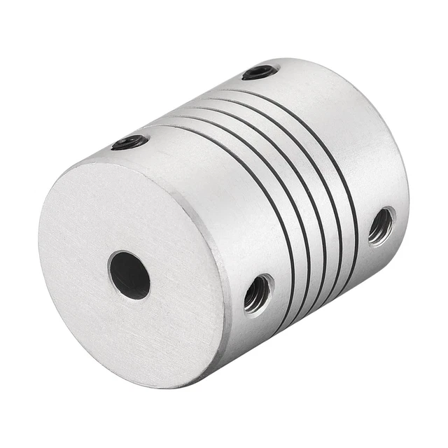 6mm a 5mm Alluminio Lega Albero Giunto Flessibile Accoppiatore Motore L30xD25