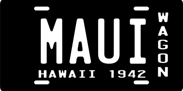 Hawaii License Plate - Choose from all 8 Hawaiin Islands & different plate years