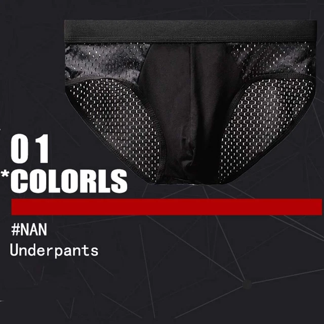 Faringoto Herren Eisseide Transparent Unterwäsche Niedrige Taille