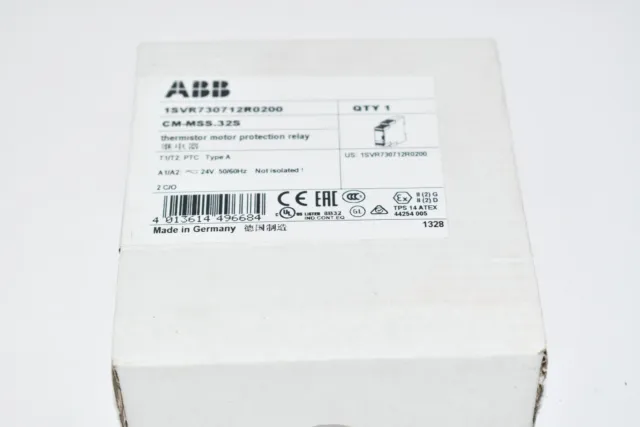 NEW ABB 1SVR730712R0200 Temperature Monitoring Relay with 2CO Contacts, 24 V ac/