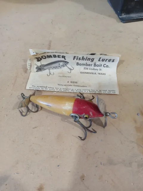 LOT OF 4 Vintage Bomber Water Dog Fishing Lures $15.00 - PicClick