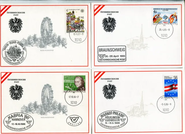 Österreich Ausstellungskarten Konvolut 1 - 12 Karten