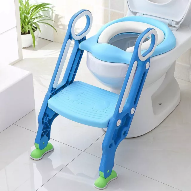 Riduttore Water Bambini Scalino Antiscivolo, Morbida Seduta per Tazze WC varie ✅