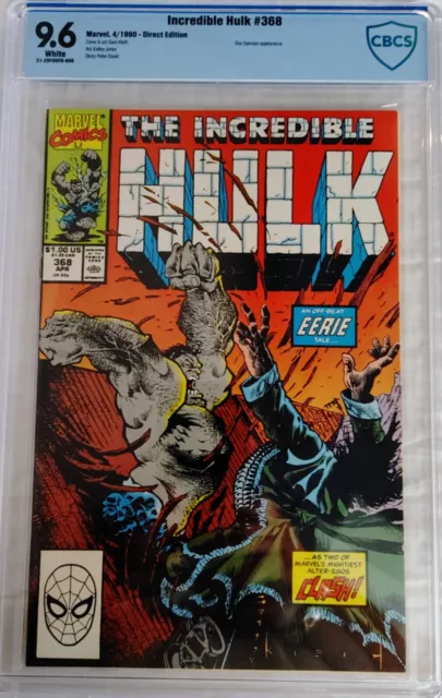THE INCREDIBLE HULK #368 CBCS 9.6 KEY DOC SAMPSON APPEARANCE not CGC PGX EGS