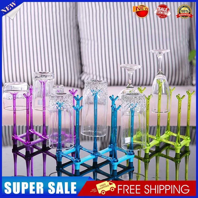 Practical Bottle Drying Holder Space Saving Cup Holder Rack for Glasses Cups Mug
