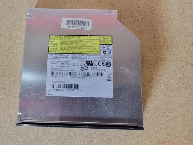 AD-7590A Sony PC Burner Reader DVD Drive 12.7mm, Thinline, IDE DVD-RW