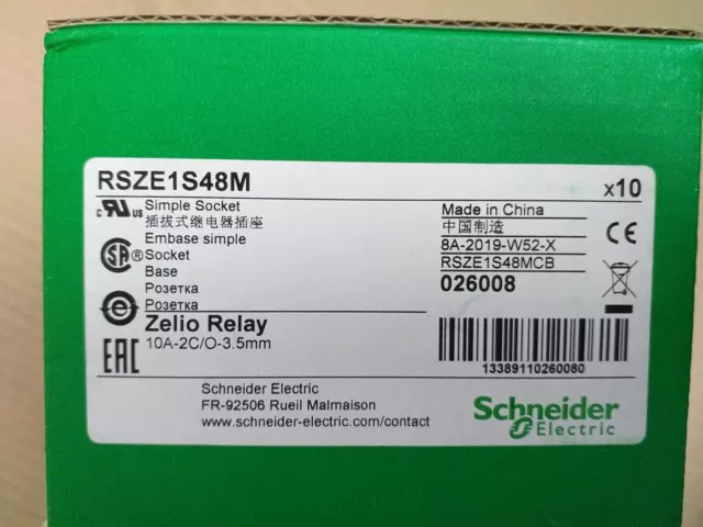 Schneider Electric RSZE1S48M  Embase relais RSZ série sur rail DIN