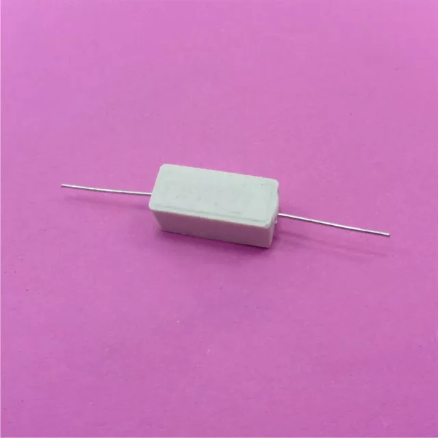 0.1R Ohm - 100K Ohm Horizontal Power Resistors 5W Ceramic Cement Wire Wound Watt