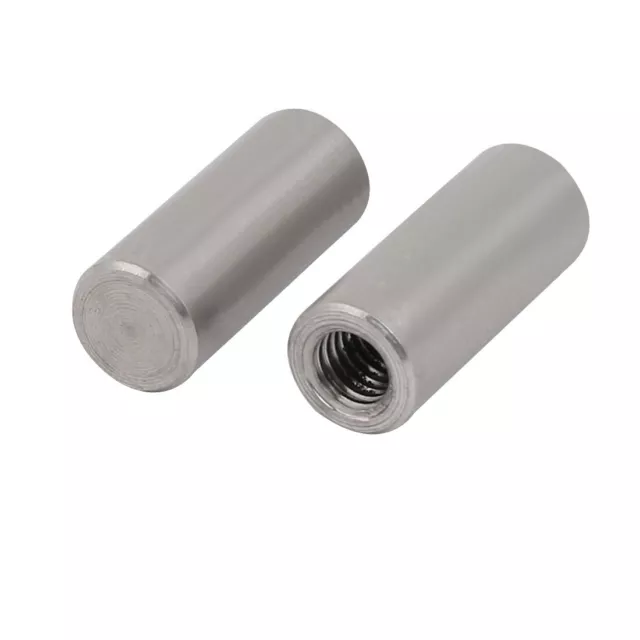 Acciaio inox M5 filettatura femmina 8mmx20mm tassello cilindrico perni 2pz.