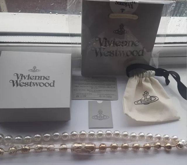 Large Vivienne Westwood ‘Olga’ Pearl Necklace,Very Beautiful show stopper🔥😍