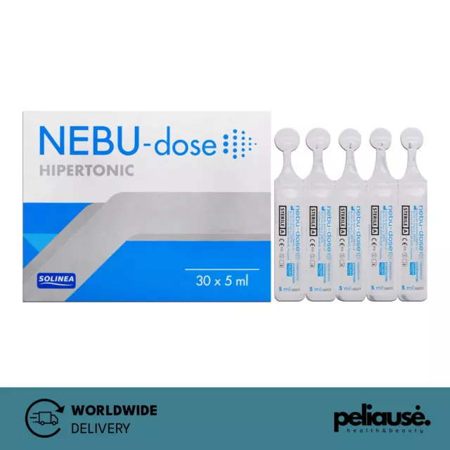 Nebu-Dose Hypertonic Inhalation Inhaler Fluid Saline Solution 30 x 5ml Ampules