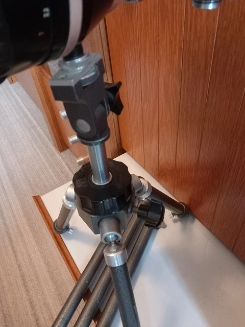 Pentacon Stativ Hammerschlag Grau Verstellbar DDR