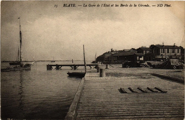 CPA AK BLAYE - La Gare de l'Etat et les Bords de la Gironde (655308)