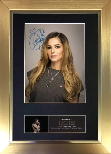 CHERYL COLE Signed Mounted Reproduction Autograph Photo Prints A4 237 3