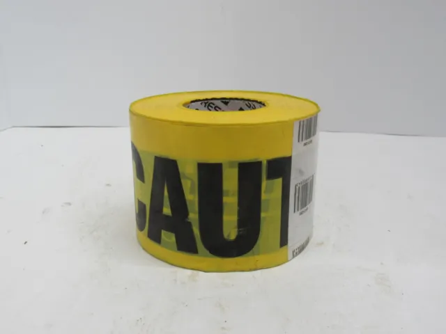 Presco Utility Warning Tape Non-Detectable 3"x250' Caution Gas Line Buried Below
