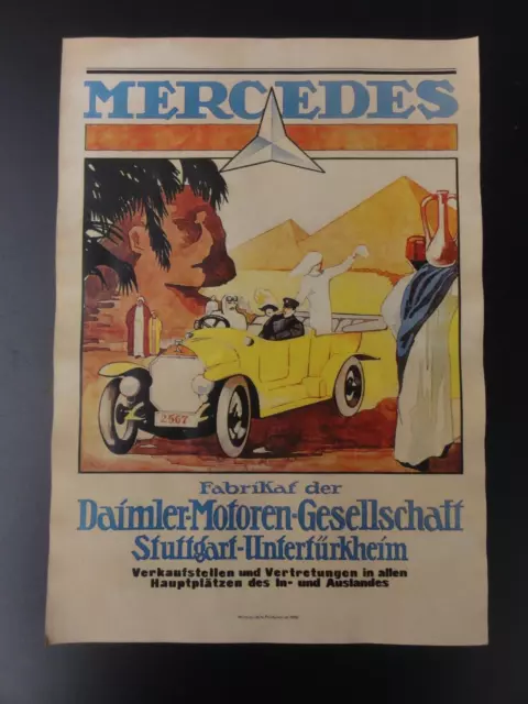 Altes Mercedes Benz Werbeplakat