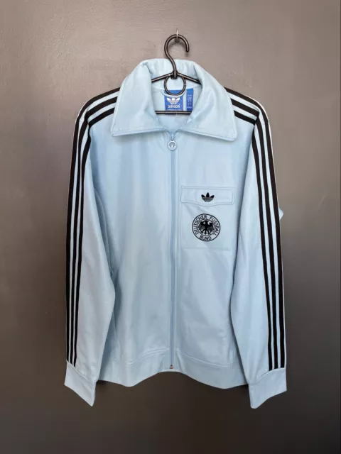 Germany National Team Training Football Jacket Adidas Originals Retro Shirt Sz L