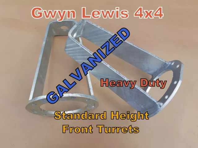 Land Rover Front Turrets H/Duty STD Height galvanized  Defender Discovery 1 RRc