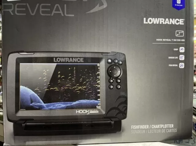 LOWRANCE HOOK 7 w/HDI transducer and c-map insight pro lake map chip.  sonar/GPS $375.00 - PicClick