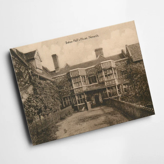 A3 PRINT - Vintage Norfolk - Bishop Hall's House, Norwich