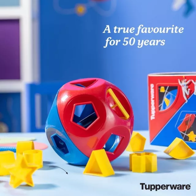 Vintage Tupperware Toys Shape O Ball Shape Sorter Toy COMPLETE w