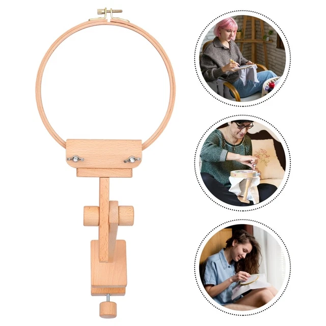 Madera bordado soporte punto cruzado anillo hágalo usted mismo bordado anillo soporte bordado