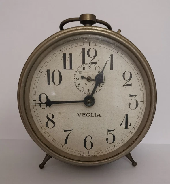 Sveglia veglia vintage Rara Funzionante con carica manuale