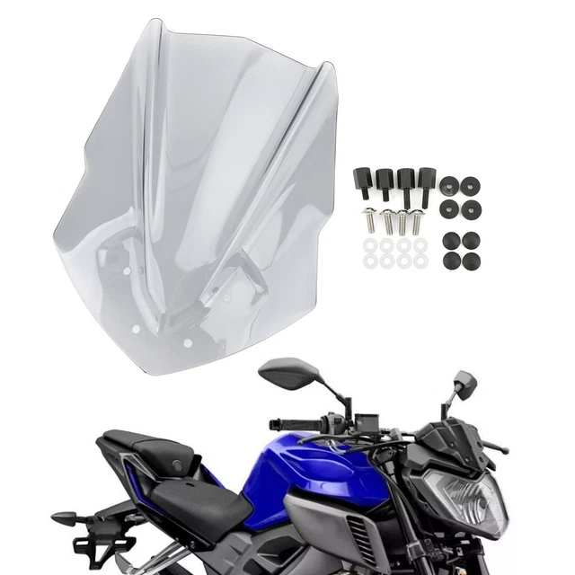 ABS Motorcycle Windshield WindScreen for Yamaha MT125 2015-2019 Gray Y3