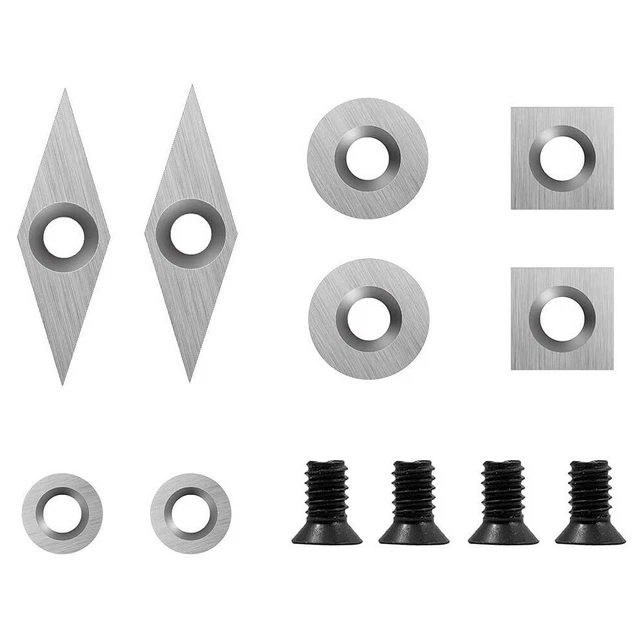 Reliable For Wood Lathe Tools Set 8 Piece Tungsten Carbide Inserts Included
