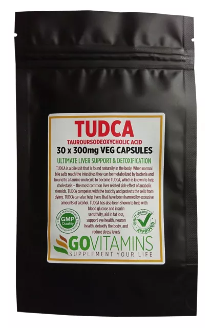 Meistverkauft Tudca 300mg Veg Kapseln (Tauroursodeoxycholic Säure) Leber Stütze