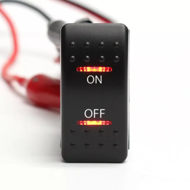 Acheter Voiture Auto lumière LED rouge bascule bouton à bascule