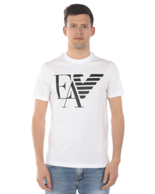 ARMANI T shirt Maglietta Emporio Armani Sweatshirt Cotone Uomo Bianco 1108107P715 10 