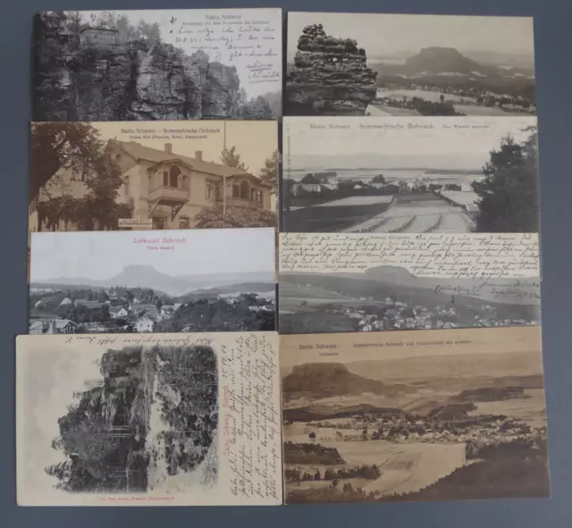 kleines konvolut alter Ansichtskarten Ghorisch Sächsische Schweiz