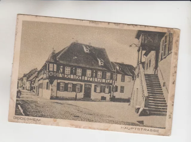 Ansichtskarte Deidesheim Hauptstrasse Ca 1920 Bei Neustadt Lk Bad Dürkheim