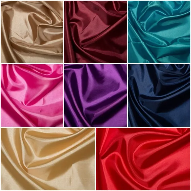 1 Metre Habotai Silk Lining Fabric 100% Polyester 145cm / 58" wide